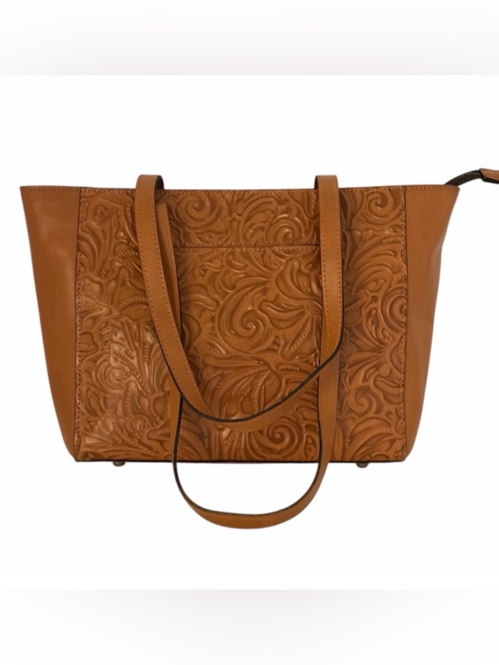 Patricia Nash Varsi Hand Tooled Large Leather Tote - Like New